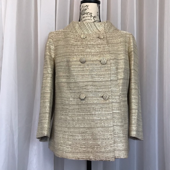 Talbots Jackets & Blazers - Talbots Gold Double Breasted Jacket Size 16P